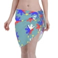 thumbnail image 1 of Women Filipino Flag Stars Sun Pattern Sarong Coverups Chiffon Short Swimsuit Wrap Skirt Beach Bikini Tie Cover Up Wraps, 1 of 7