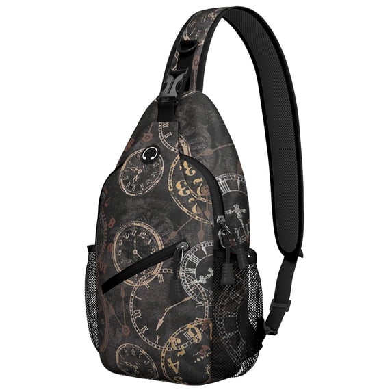 Women' Firefighter Sling Backpack, Cartoon Construction Vehicle Crossbody Bag with Tractor and Excavator Print, Perfect for Men' School and Travel
