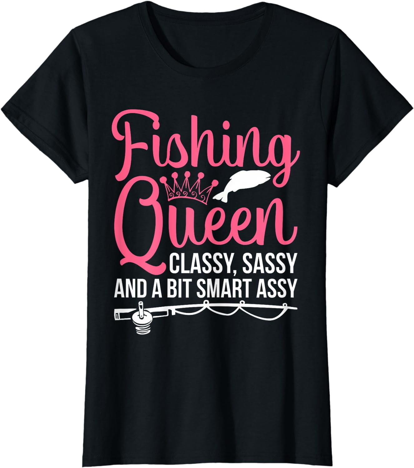 Women Fishing Shirt for Girls Fish Bass Fishing T-Shirt 
