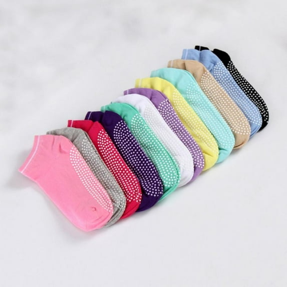 Women Fitness Cotton Gym Sports Socks Non Slip Massage Yoga Pilates Socks 12 Colors Newest