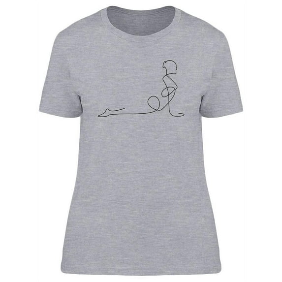 Women Fitness Yoga T-Shirt Women -Image by Shutterstock, Female Large