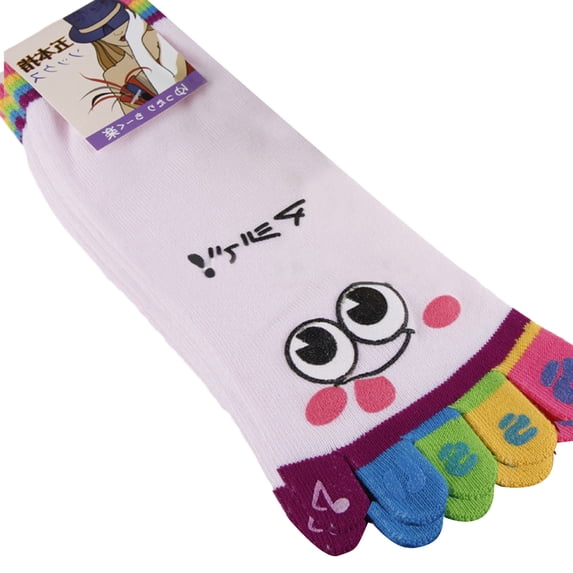 Women Five Finger Socks Cotton Booties Socks Funny Novelty Socks Cute Cartoon Toe Socks Casual Ankle Socks Gifts