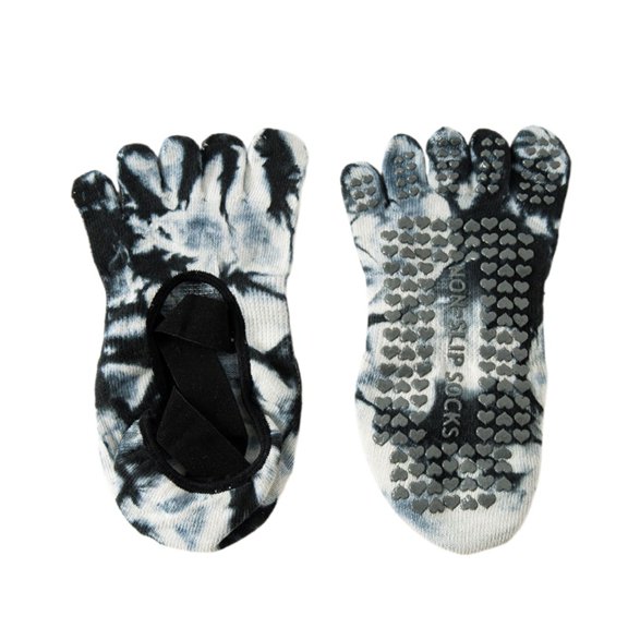 Women Five Toe Yoga Socks Non Slip Grip Pilates Barre Dance Socks