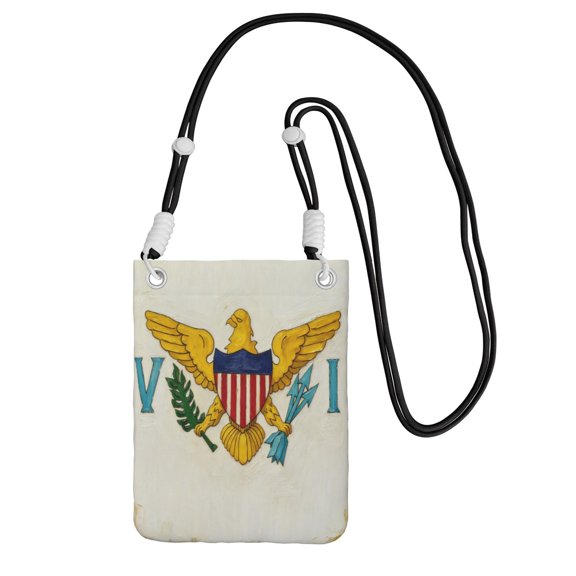Women Flag Of The-United-Virgin Islands Small Cell Phone Crossbody Bag Adjustable And Detachable Shoulder Strap