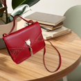 thumbnail image 1 of Women Flap Shoulder Bags Tote Bag Soft Leather Fashion Casual Shopping Bag Satchel Girls Purses Crossbody Bags for Outdoor Evening Traveling red, 1 of 8