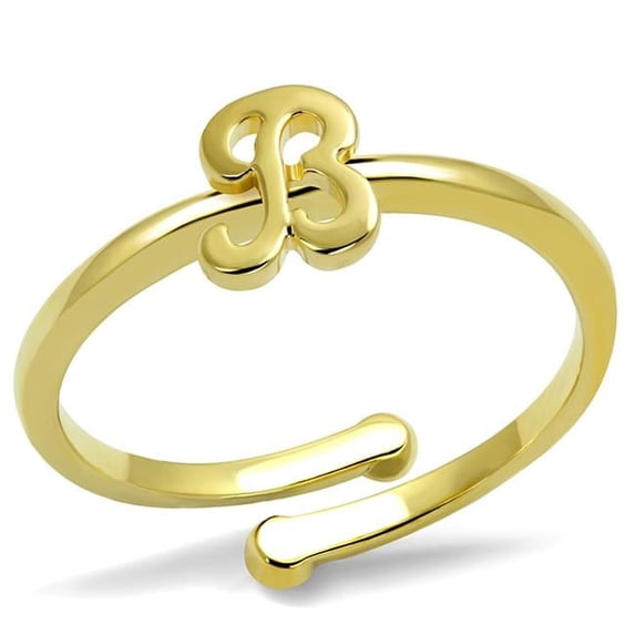 Women Flash Gold Brass Ring with No Stone in No Stone - Size 8