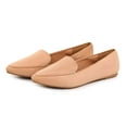 thumbnail image 1 of Women Flats Comfortable Pointed Toe Women Loafers,Beige 8.5, 1 of 5