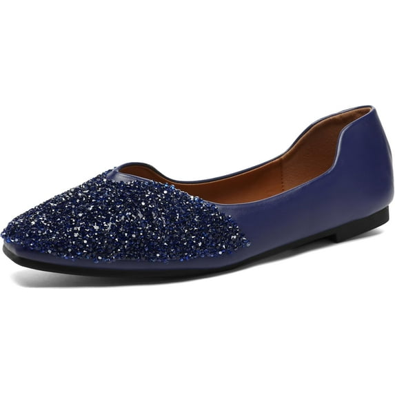 Women Flats ballet Rhinestone Dressy Casual Wedding Comfortable Shoe