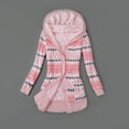thumbnail image 1 of Women Fleece Floral Print Knitted Sweater Coats Casual Female Hoody Added Velvet Button Cardigan Coats WDC8501, 1 of 6