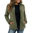 thumbnail image 1 of Women Fleece Jacket Long Sleeve Zip Up Jacket Fuzzy Warm Jackets Womens Fall Jackets Winter Clothes for Women, 1 of 4