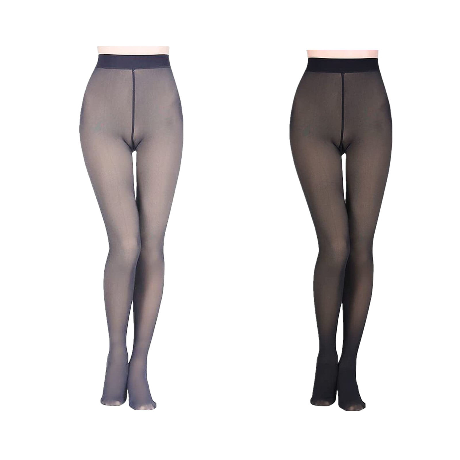 AMITOFO Fleece Lined Tights for Women Plus Size Sheer Pantyhose