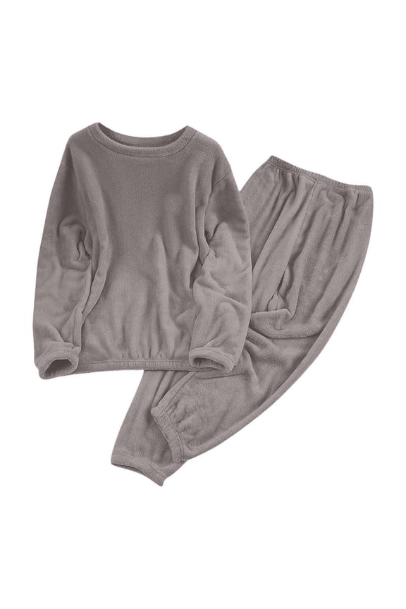 Women Pajamas Set Long Sleeve Soft Cozy Loungewear Sleepwear Pullover Pants 2 Piece Warm Winter Lounge Sets for Women
