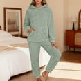 thumbnail image 1 of Women Pajamas Set Long Sleeve Soft Cozy Loungewear Sleepwear and Pants 2 Piece Pjs for Women Set, 1 of 4