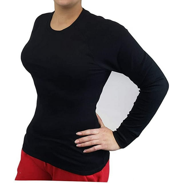 Women Fleeced Winter Warm Base Layer Performance Thermal Tops Plus size