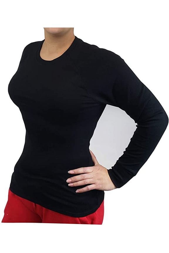 Women Fleeced Winter Warm Base Layer Performance Thermal Tops Plus size