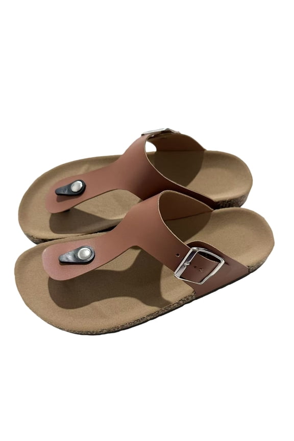 Women Flip Flops Thong Slippers, Slip Resistant Flat Outdoor Casual Sandals