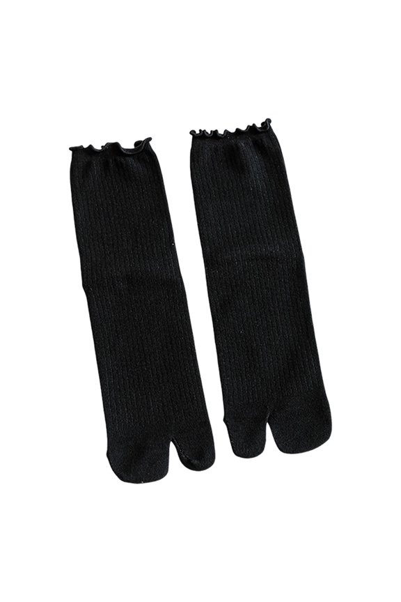 Women Flipes Flop Socks Tabis Ankle Socks Cotton Sandal Matching Socks Ruffle Trim Frilly Crews Socks Cotton Bootie Socks