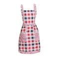 thumbnail image 1 of Women Floral Apron with 2 Pockets Flower Kitchen Cooking Aprons with Adjustable Strap, for Kitchen Cooking Baking Cleaning Supplies (Blue), 1 of 4
