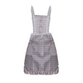 thumbnail image 1 of Women Floral Aprons with Pockets Flower Kitchen Cooking Aprons with Adjustable Strap Waterproof Resistant Apron for Kitchen Baking Gift Supplies (Gray), 1 of 4