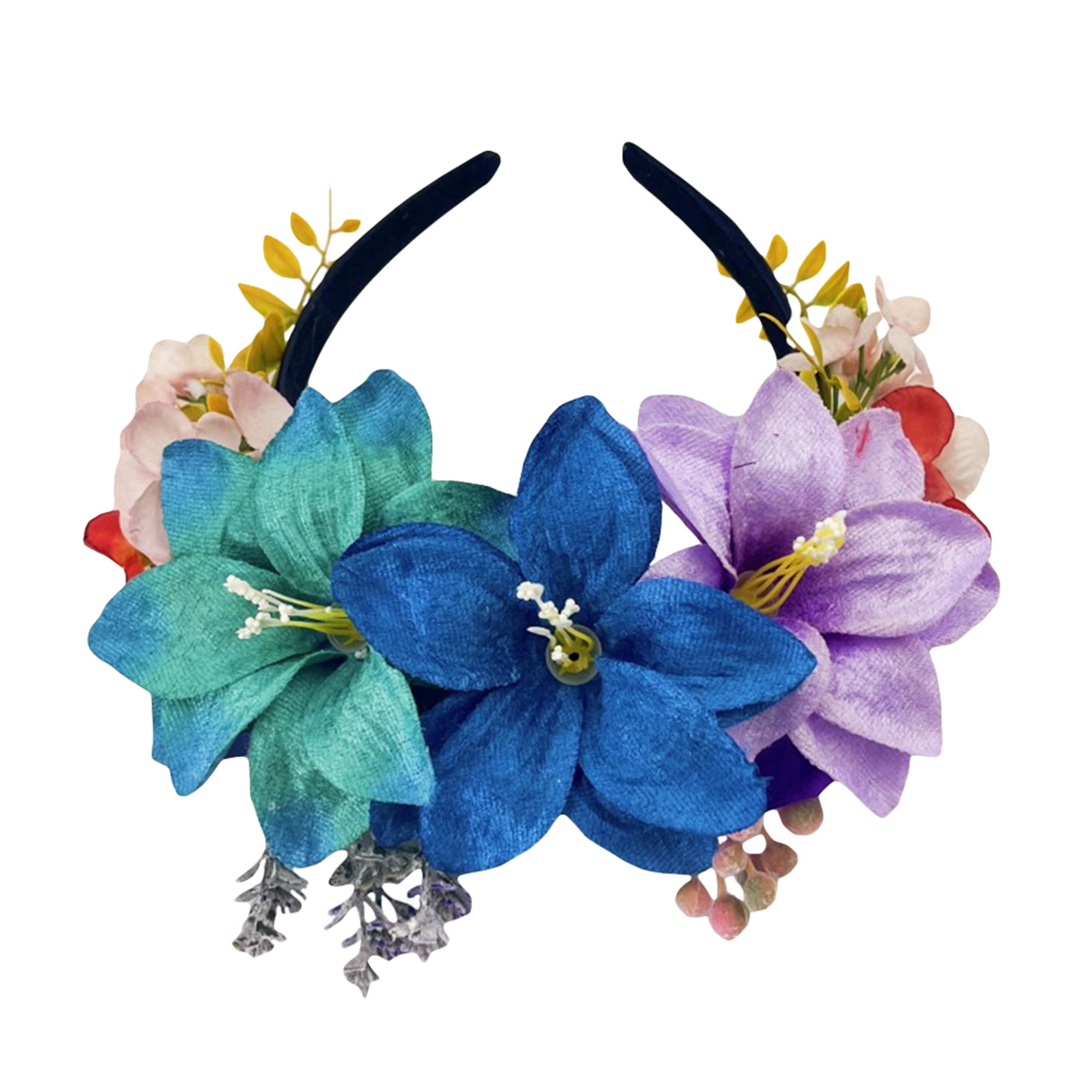 Women Floral Crown Girl Floral Headband Hair Wreath Flower Headpiece