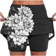 thumbnail image 1 of Women Floral Printed Workout Skirt Skorts Casual Stretchy High Waisted Gym Yoga Tennis Skorts with Mini Skirts, 1 of 6