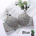 thumbnail image 1 of Women Floral Push Up Seamless Bra Sexy Lingerie Flower Print Gathered Bras, 1 of 5