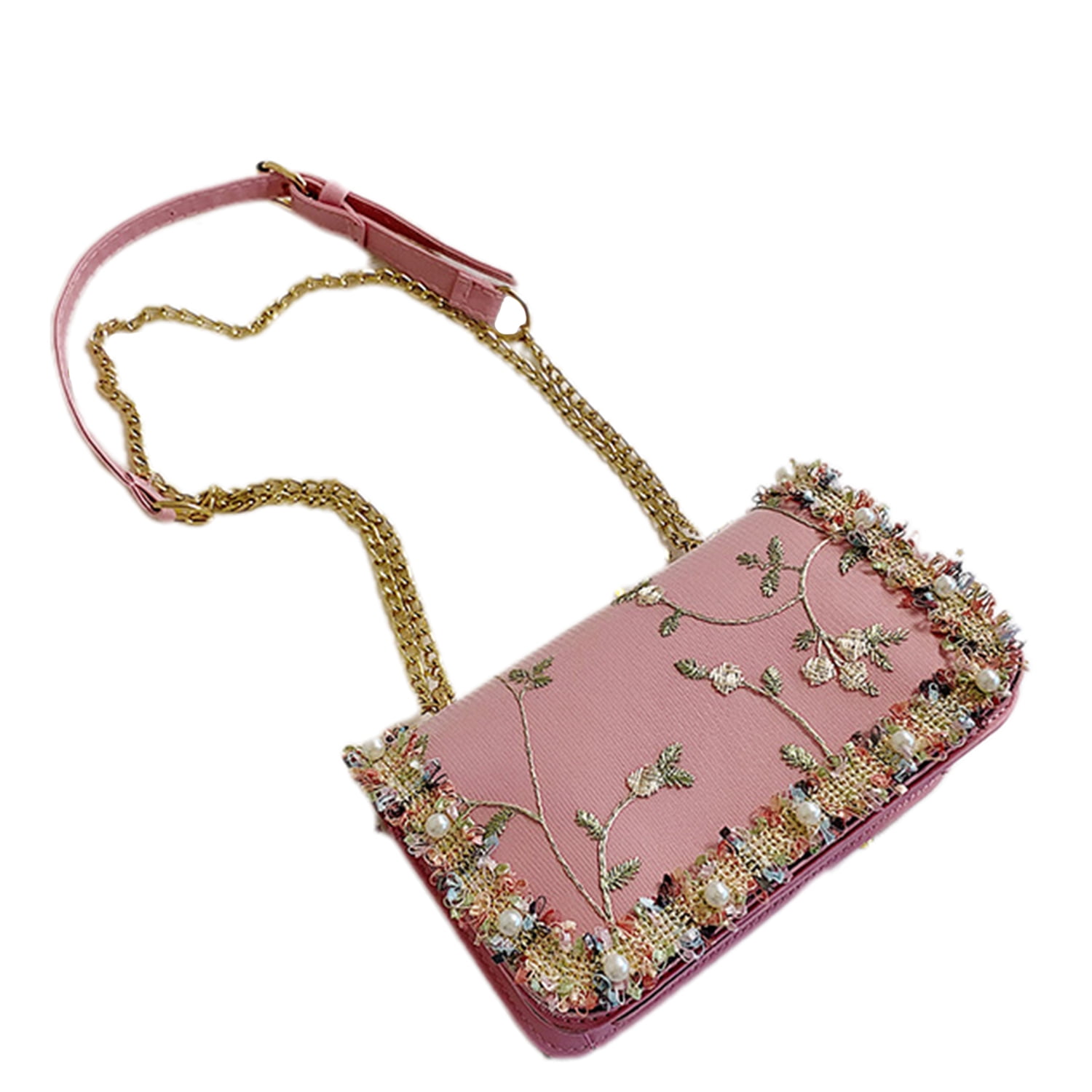 Floral embroidered crossbody bag hotsell