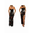 thumbnail image 1 of Women Floral Tube Maxi Dress Summer Strapless Tube Bodycon Mesh Layer Cocktail Party Dress, 1 of 6