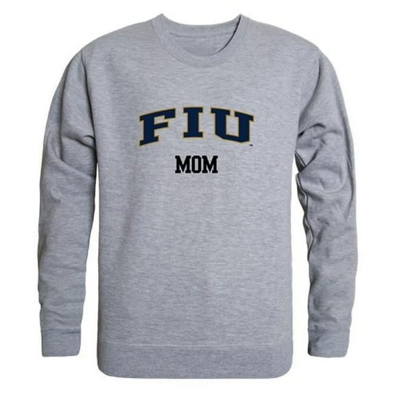 Women Florida International Golden Panthers Mom Crewneck Fleece, Heather Grey - Large