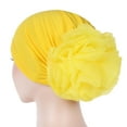 thumbnail image 1 of Women Flower Elastic Turban Beanie Head Wrap Chemo Cap Hat, 1 of 7