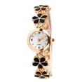 thumbnail image 1 of Women Flower Round Dial Analog Quartz Bracelet Watch Gift, 1 of 5