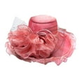 thumbnail image 1 of Women Flower Summer Elegant Cap Lace Tea Party Wedding Hat Leisure Vacation Daily Cap, 1 of 3