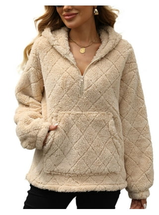 Fluffy sherpa quarter zip online