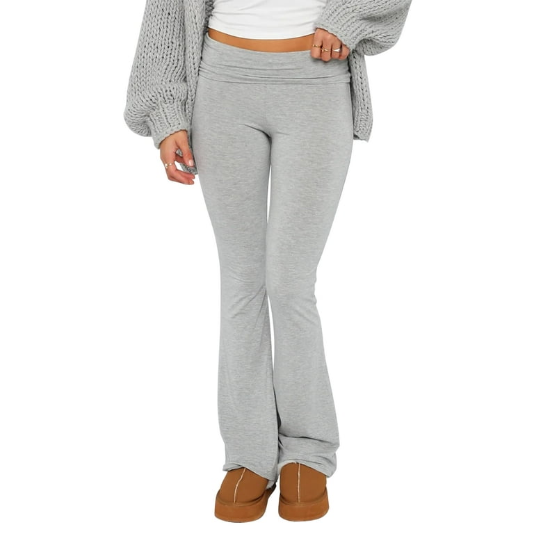Fold over yoga pants sale