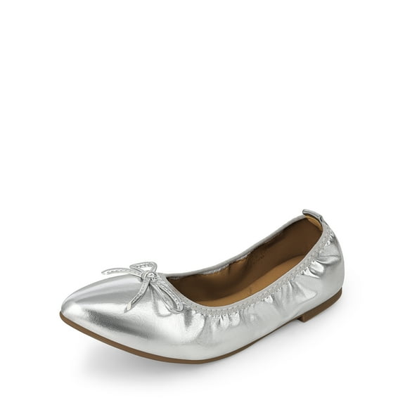 Women Foldable Flats Pointed Toe Ballet Shoes Slip On Comfortable Bowknot Design Lightweight Travel Dress Flats