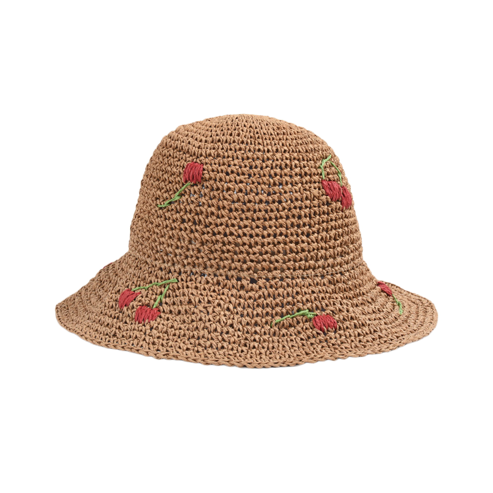 Women Foldable Wide Brim Floppy Straw Sun Hat Cute Heart Print Hat Summer  Beach Hat Crochet Bucket Hat for Women 
