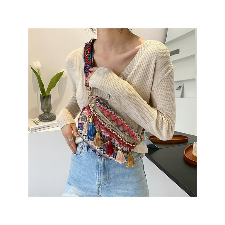 Fringe waist bag top