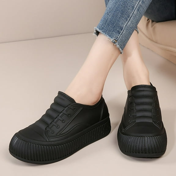 Women Food Service Leather Lace Up Oxfords Shoes Wide Round Toe Slip Resistant Shoes Nursing Shoes Comfortable Lightweight Business Work Formal Shoes