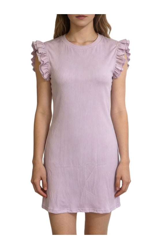 Women Formal Short Dresses Summer Sleeveless Mini Cocktail Party Dress Violet M