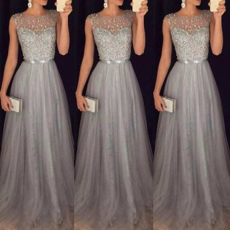 Women formal wedding bridesmaid long evening 2025 party ball prom gown cocktail dress