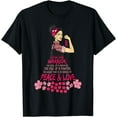 thumbnail image 1 of Women Foster Care Love Wear Pink Ribbon Breast Cancer Month T-Shirt, 1 of 4
