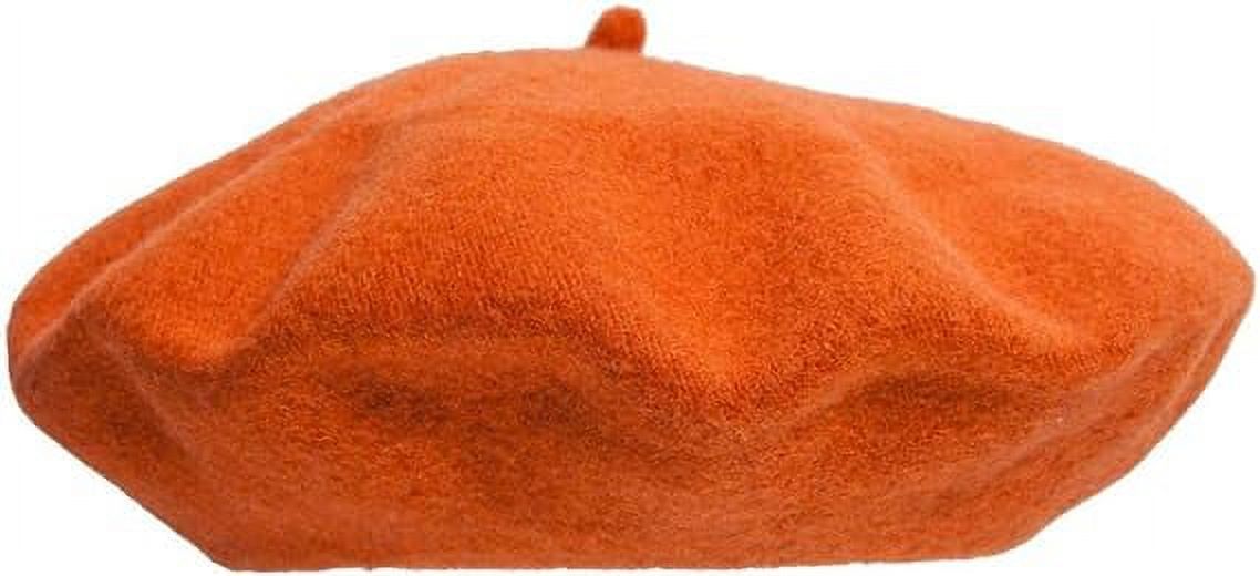 Women French Wool Beret Hats Solid Color Classic Beanie Winter Cap