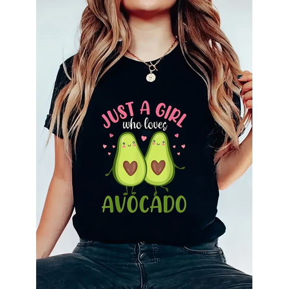 Women Front & Back Graphic Print Crew Neck Short Sleeve Casual T-Shirt, Machine Washable Layering Top for Spring Summer