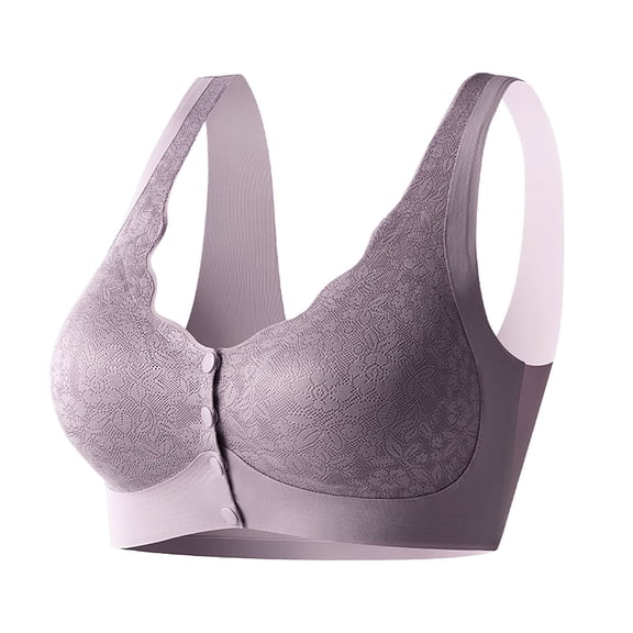 Women Front Clasp Bra Vest Underwear Without Steel Ring Beautiful Back Underwear