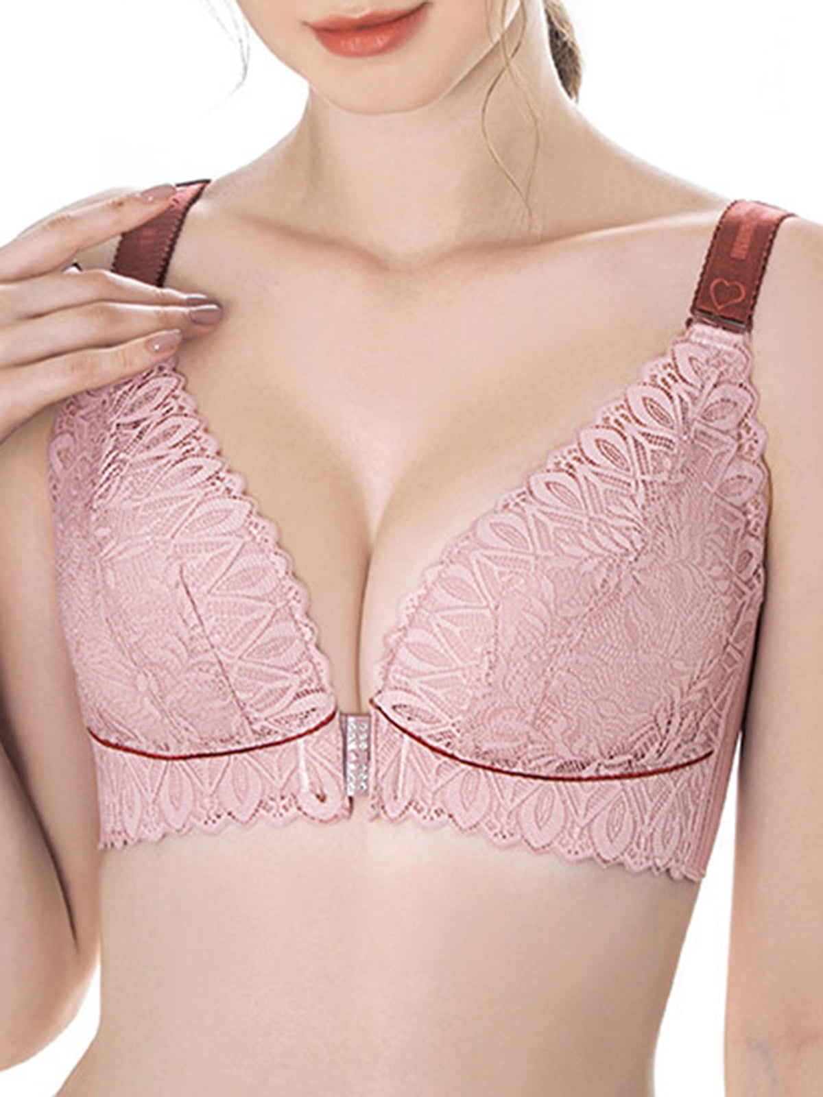 Buy Women Lace Bra with Underwire Thin Padded Plus Size Bras/ at