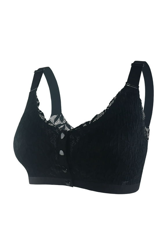 Women Front Open Bra - Comfortable Soft Solid Color Underwear Large Size with Secondary Breast Support, High Elasticity for Relaxed Fit, Super Seductive for Daily Wear 2026