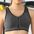 thumbnail image 1 of Women Front Zipper Sports Bra Shock-Proof Vest Yoga Underwear, 1 of 1
