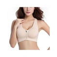 thumbnail image 1 of Women Front Zipper Without Rims Lightweight Support Running Sports Bra, 1 of 7