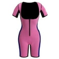 thumbnail image 1 of Women Full Body Shaper Slimming Sauna Suit Short Sleeve Corset Bodysuit Leg Waist Trimmer Zip Front Shapewear S-3XL, 1 of 20