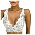 thumbnail image 1 of Women Full Coverage Bra Lingerie With Garter Belts Bras Tops Wirefree Comfort Yoga Cami Bras, 1 of 1